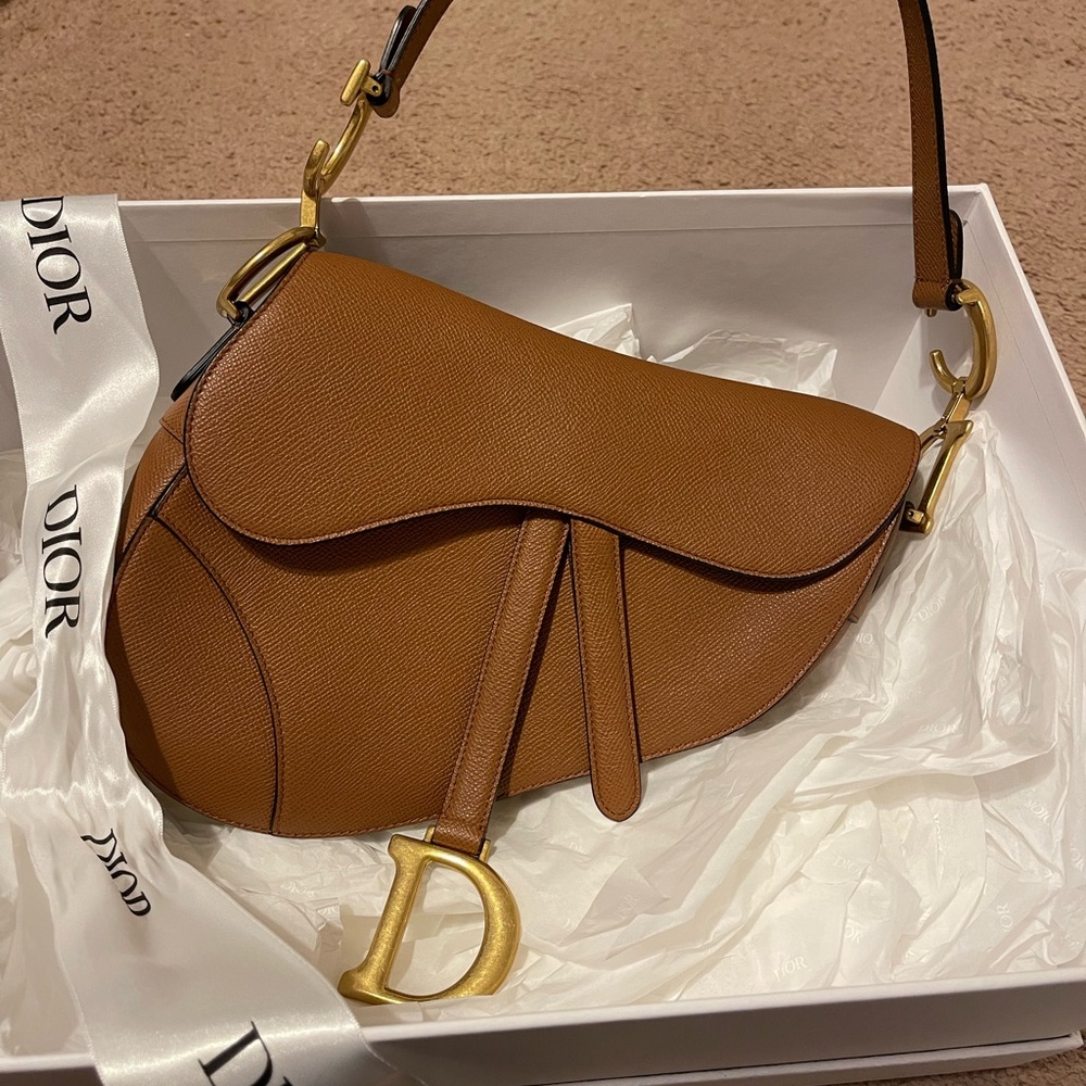 Authentic Dior saddle bag .